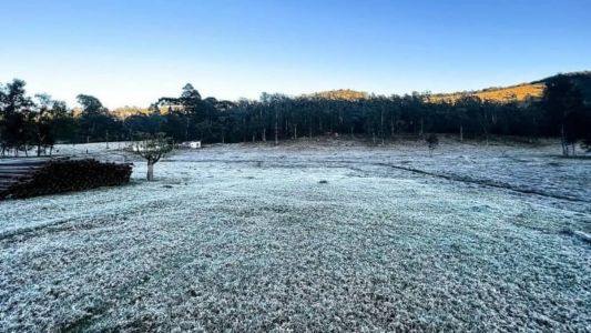 As cidades de Maria da Fé e Marmelópolis, ambas no Sul de Minas, registraram nesta sexta-feira 0,3°C
