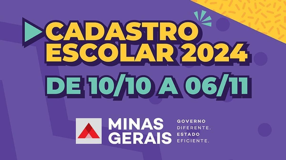 Cadastro Escolar 2024: cadastro começa nesta terça-feira (10)