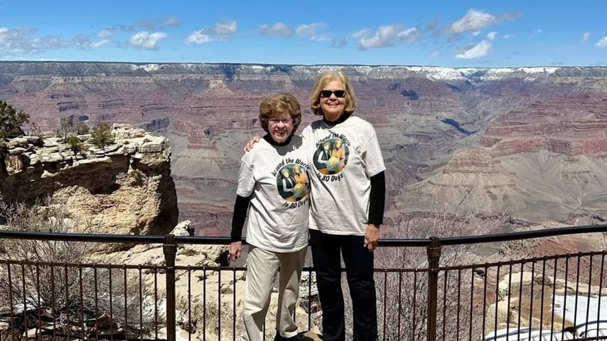 Melhores amigas de 81 anos viajam os sete continentes em 80 dias; conheça a história