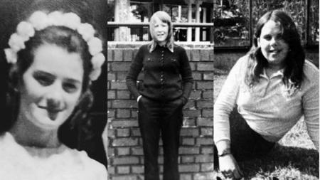 As vítimas Sandra Newton, Pauline Floyd e Geraldine Hughes (da esquerda para a direita)