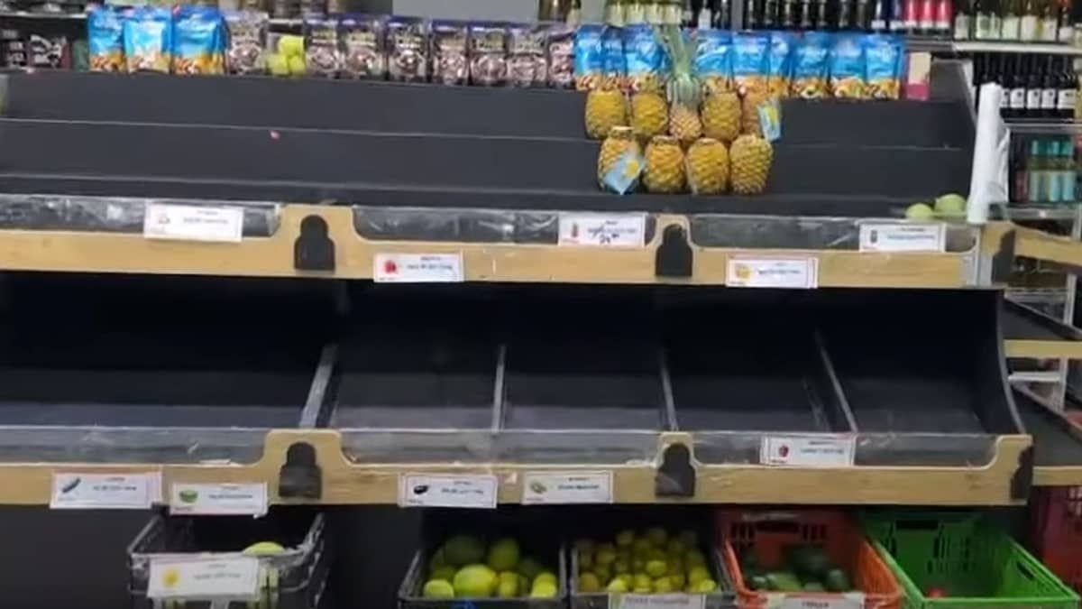 Vídeo: supermercados em Israel começam a ter falta de alimentos