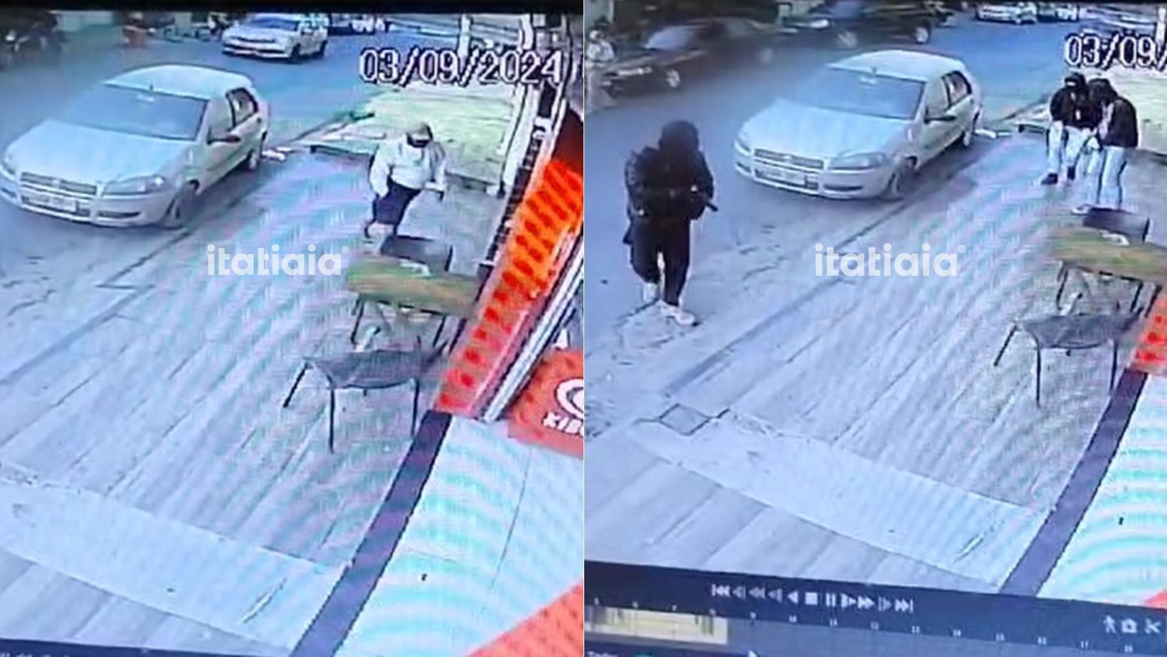 Vídeo mostra tentativa de homicídio dentro de padaria em frente a escola de BH; assista