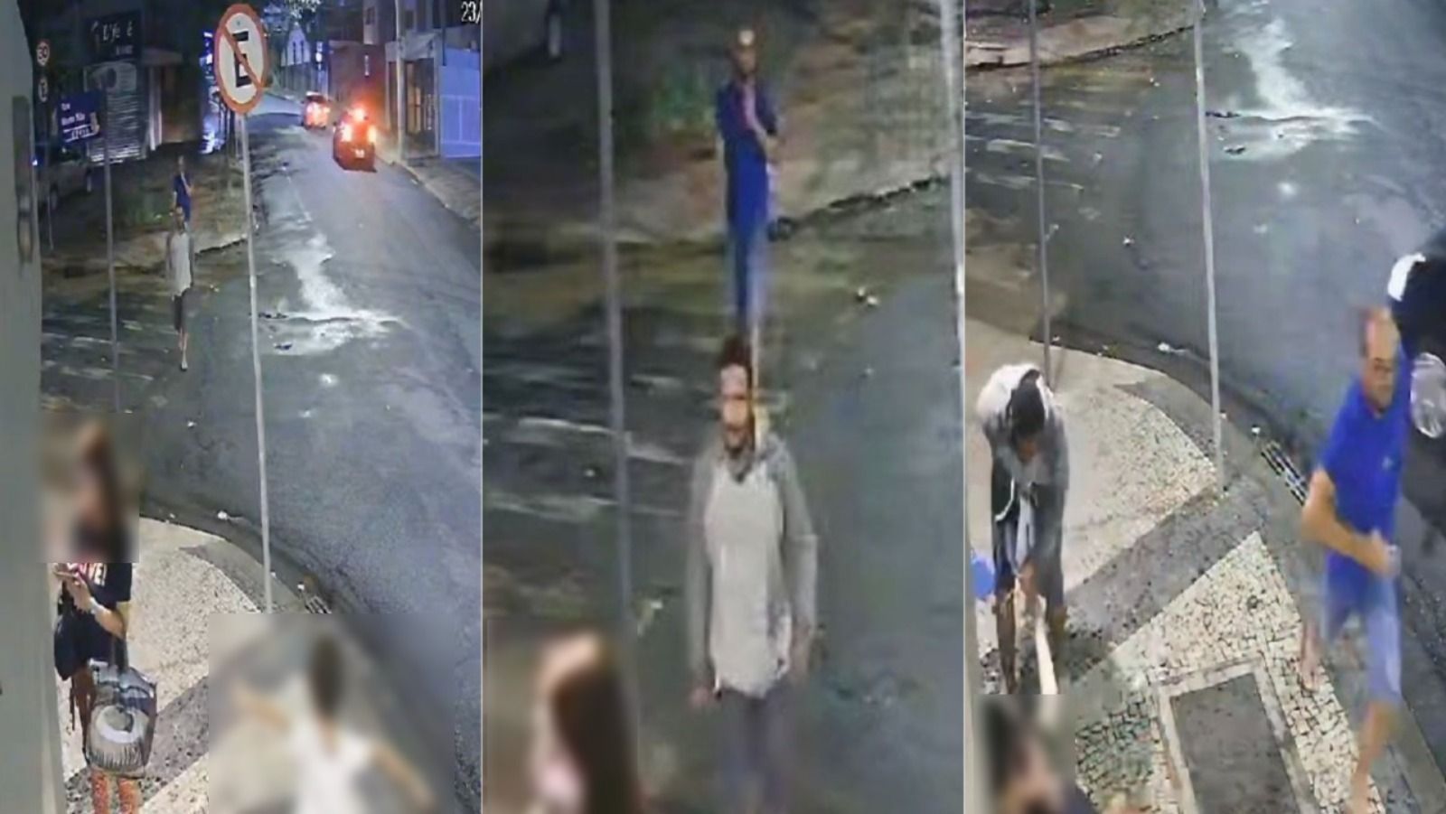 Vídeo: ladrões dão mata-leão em mulher com criança no bairro Serra para roubar celular