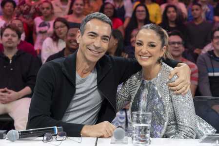 Ticiane Pinheiro e Cesar Tralli no Domingão com Huck