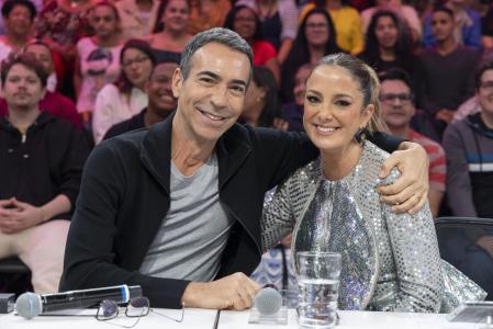 Ticiane Pinheiro e Cesar Tralli no Domingão com Huck