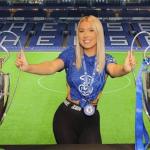 Astrid Wett, musa do OnlyFans, releva torcida pela Inter na final da Champions League e diz que Lukaku é bem dotado