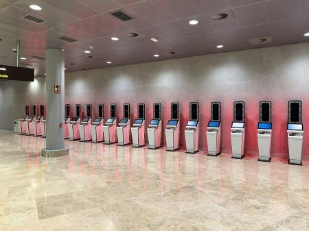 Terminais EES no Aeroporto de Valência