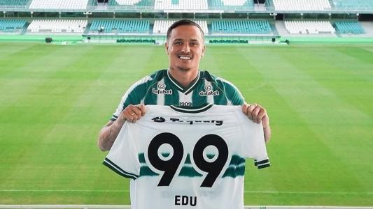 Atacante Edu, ex-Cruzeiro, apresentado no Coritiba