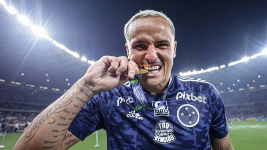 Atacante Edu quando atuava pelo Cruzeiro, em 2022