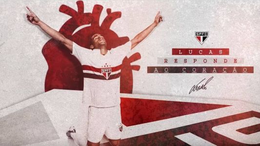 Atacante Lucas Moura, novo reforço do São Paulo