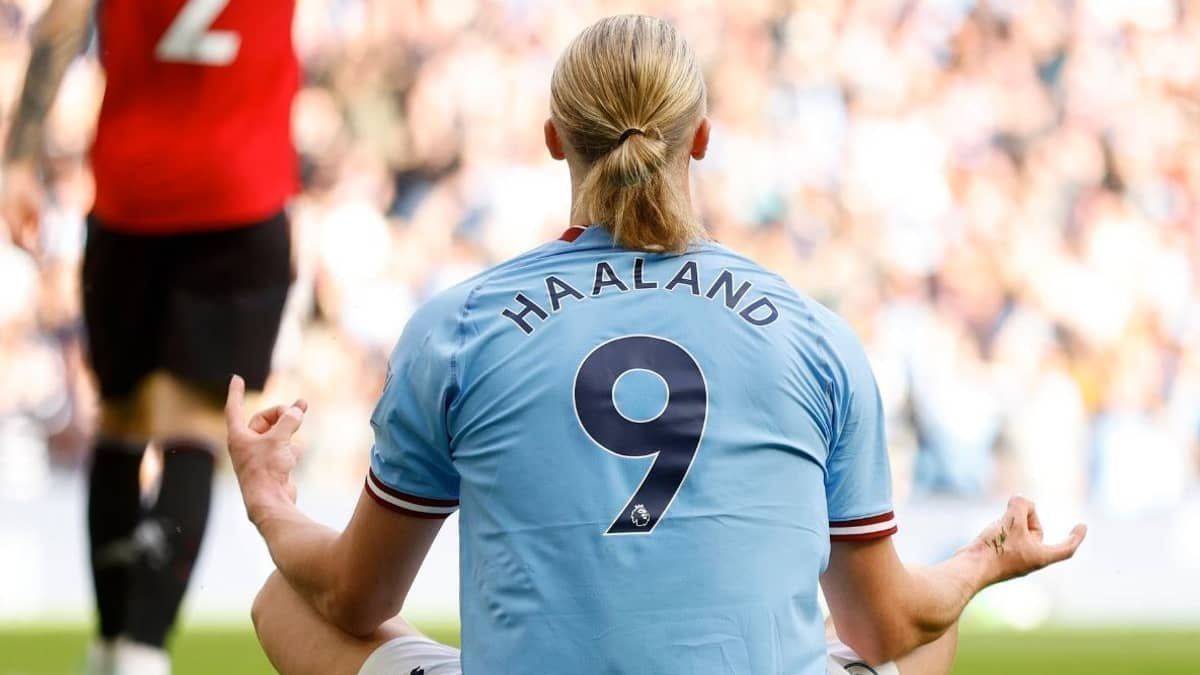 Haaland marca e é novo recordista de gols numa edição de Premier League
