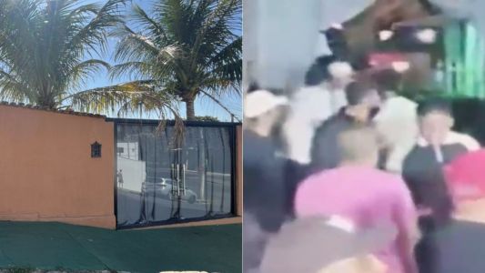 Dois homens armados desceram de carro preto e atiraram contra os clientes de um bar
