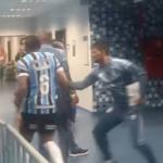Atletas de Palmeiras e Grêmio entram em confusão na Arena; veja o vídeo