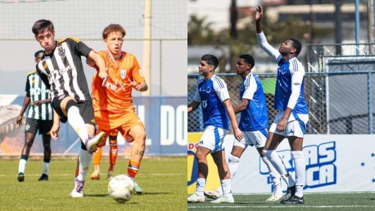 Atlético e Cruzeiro em jogos do Campeonato Mineiro Sub-20