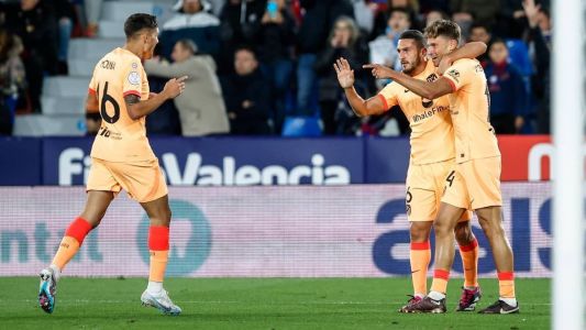 Atlético de Madrid venceu o Levante com dois gols no segundo tempo