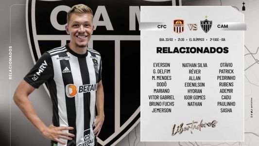 Atlético divulgou relacionados para estreia na Venezuela contra o Carabobo