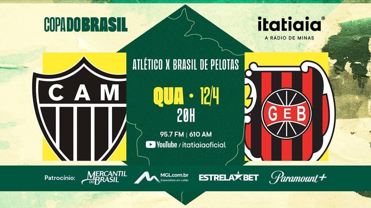 Atlético x Brasil de Pelotas: assista à transmissão do jogo na Itatiaia