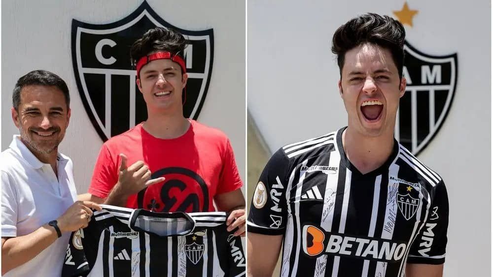 Entenda a relação entre Atlético e Enaldinho, brasileiro mais visto do Youtube