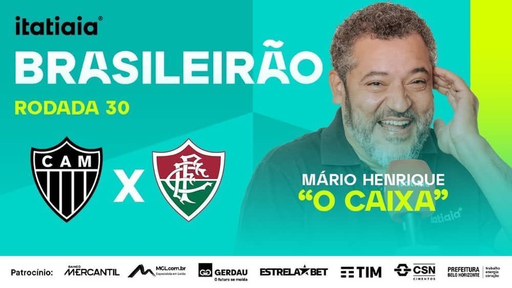 Atlético x Fluminense: assista, ao vivo, à transmissão da Itatiaia