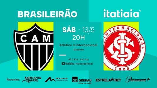 Atlético e Inter se enfrentam às 21h deste sábado, no Mineirão