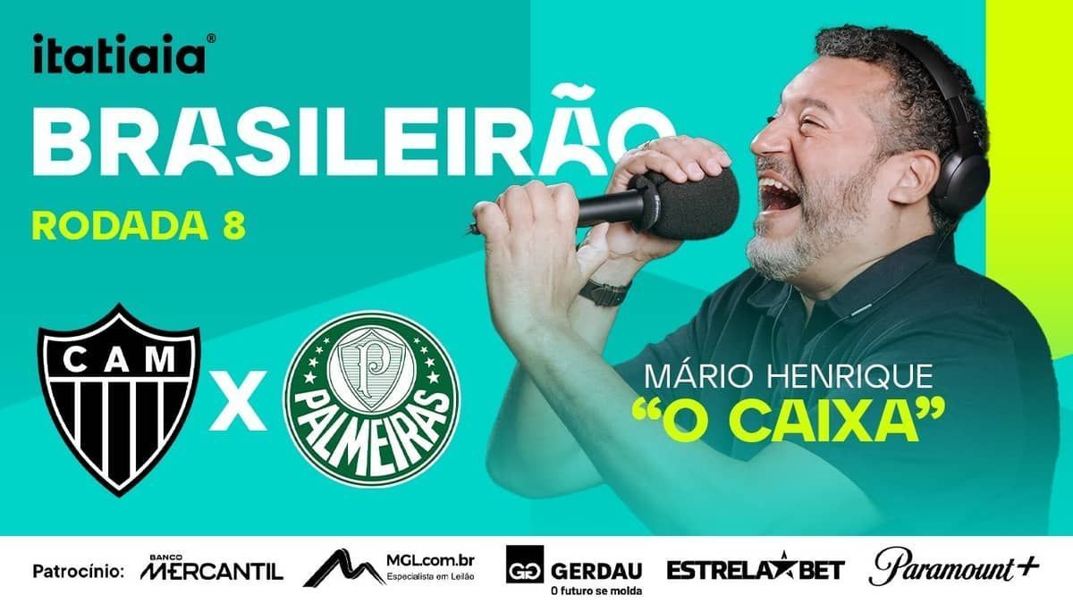Atlético x Palmeiras: assista, ao vivo, à transmissão da Itatiaia