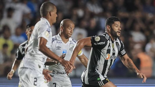 Atlético e Santos em partida pela Série A