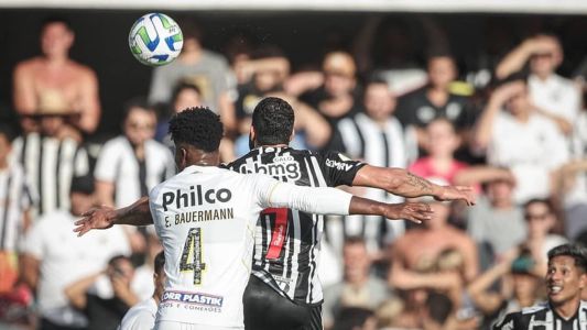 Atlético e Santos empataram sem gols na Vila Belmiro