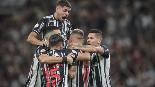 Atlético em vitória contra o Internacional