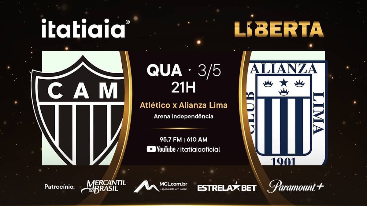 Atlético x Alianza Lima: assista, ao vivo, à transmissão da Itatiaia