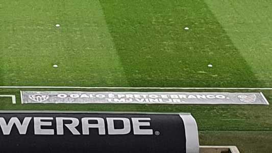 Atlético exibiu faixas no Mineirao para apoiar jogador