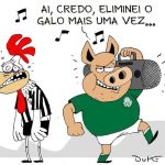 Charge do Duke: Palmeiras elimina Galo na Libertadores pela 3ª vez seguida