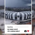 Atlético lança desafio para registrar diversos ângulos da Arena MRV e convoca torcedores
