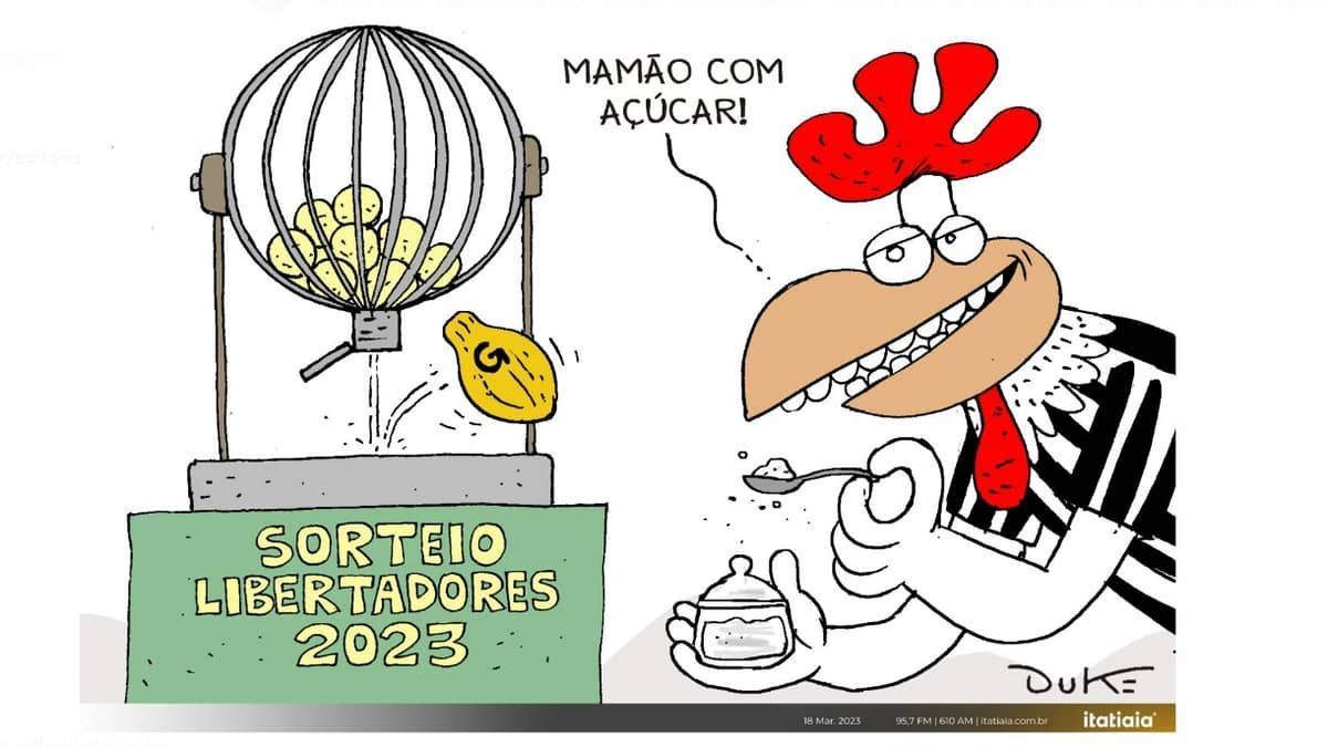 Atlético na fase de grupos da Libertadores; veja charge do Duke