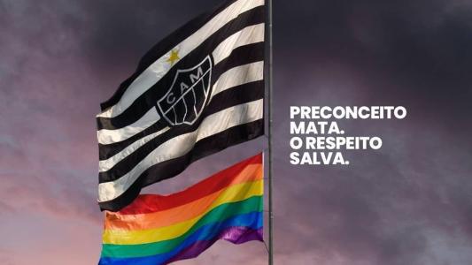 Atlético se manifestou nas redes contra a homofobia no futebol