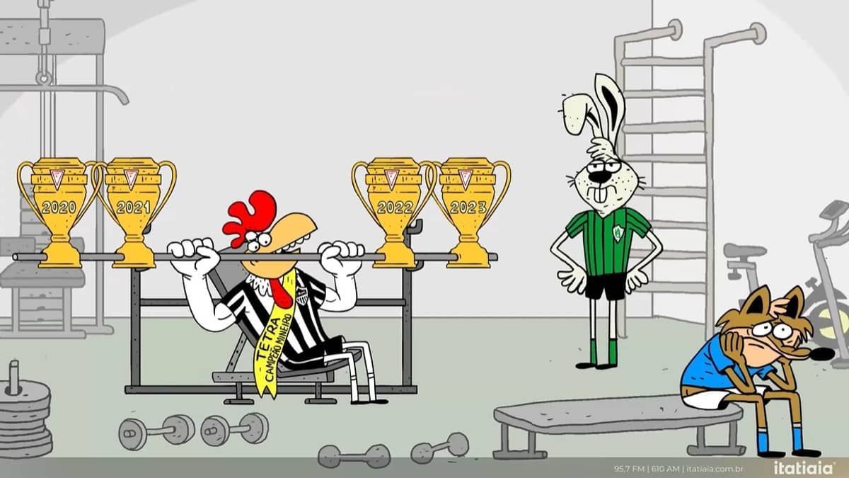 Atlético campeão mineiro de 2023: veja a charge do Duke
