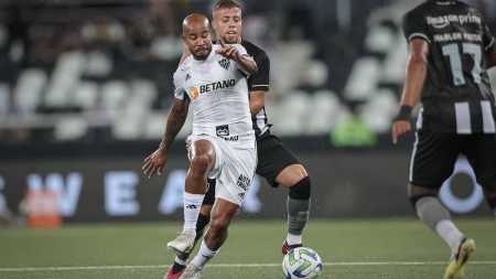 Atlético teve atuação ruim e perdeu para o Botafogo pelo Brasileirão
