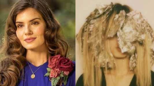 Atriz exibiu madeixas loiras nas redes sociais