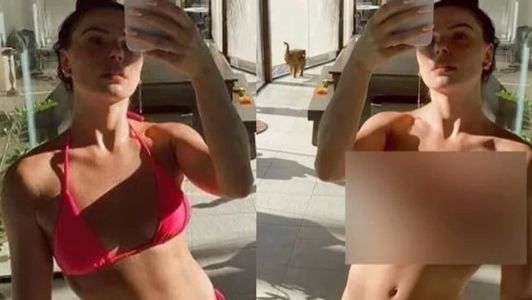 Atriz teve biquíni apagado digitalmente