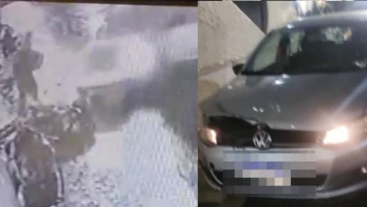 Atropelamento foi flagrado por câmeras de segurança
