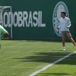 Atuesta evolui em recuperação em dia de treino no Palmeiras