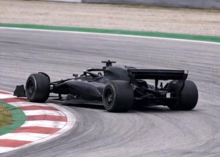 Audi 2026 em testes no circuito de Barcelona para temporada da F1