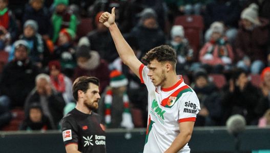 Robin Fellhauer em Augsburg 2 x 0 Bayer Leverkusen, pela Bundesliga 2025/2026