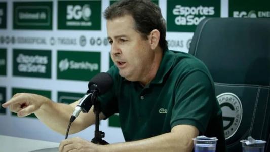 aulo Rogério Pinheiro, presidente do Goiás, reclamou das arbitragens no Brasileiro