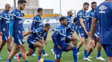 Avaí em treinamento pra enfrentar o Novorizontino