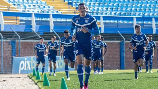 Avaí na preparação para a partida