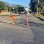 Trecho da Avenida Brasil é interditado na região Central de Juiz de Fora
