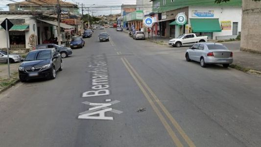 Avenida onde o crime aconteceu em Santa Luzia