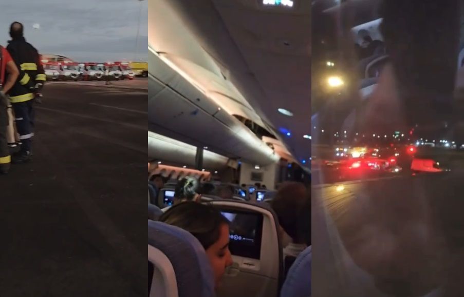 Veja imagens do avião que fez pouso de emergência em Natal após turbulência