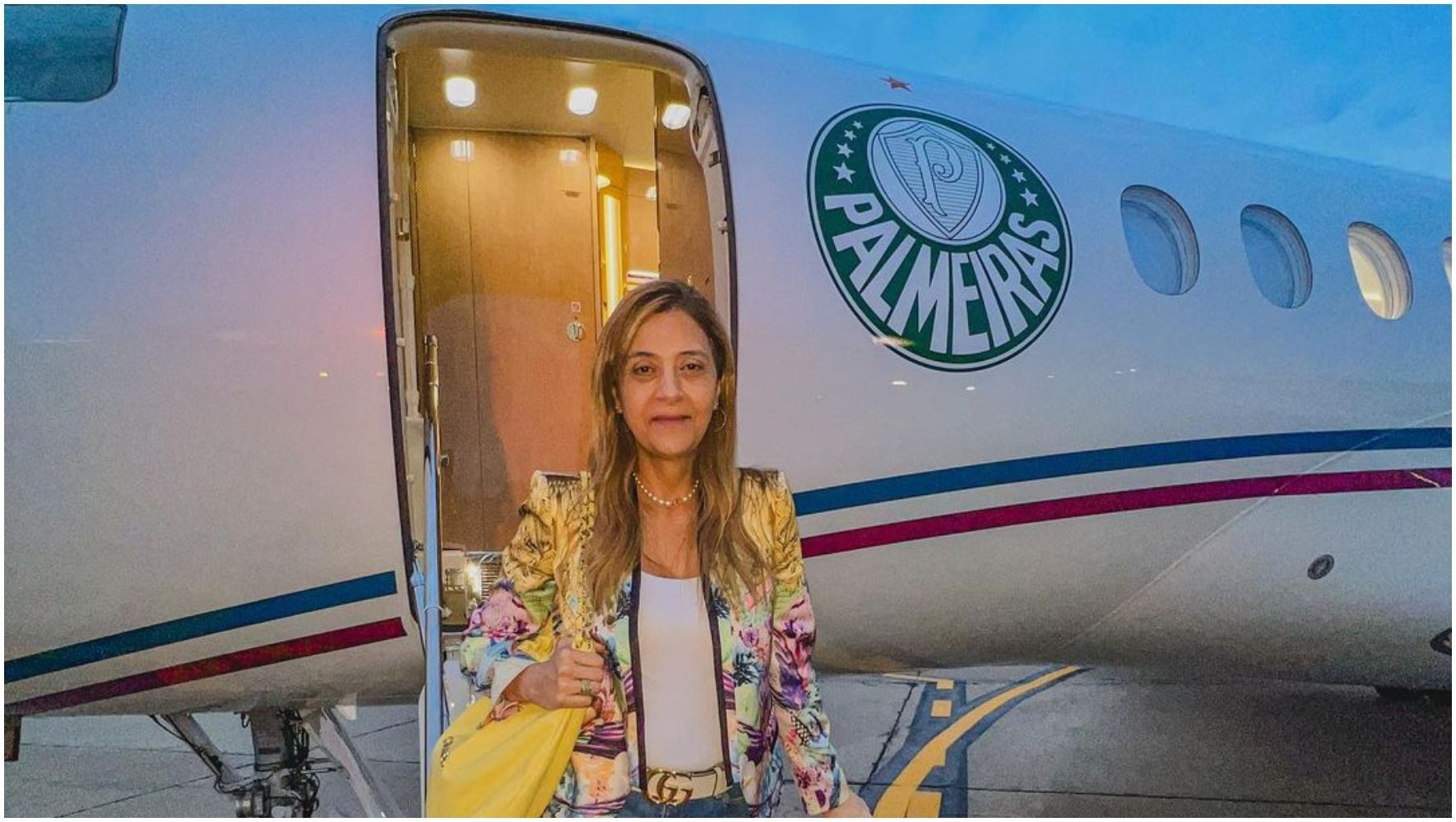 Leila Pereira, do Palmeiras, emprestará avião para levar suprimentos ao RS