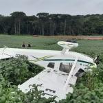 Avião de pequeno porte que tinha SP como destino cai no interior do Paraná